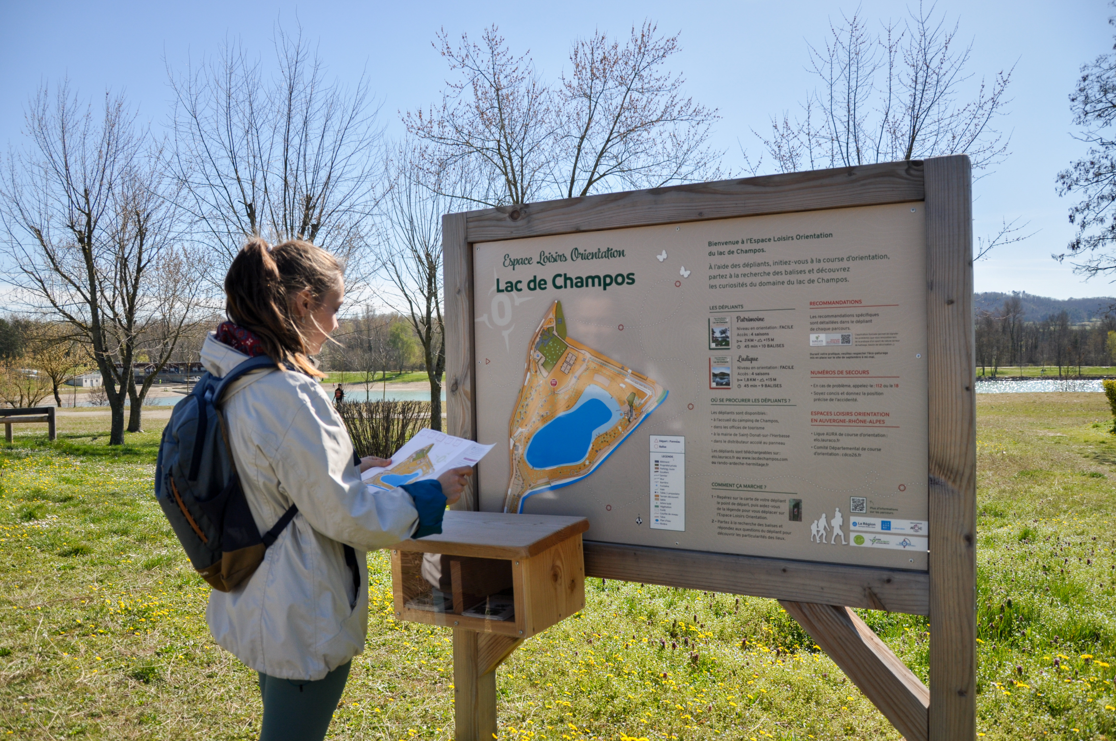 Parcours course d'orientation et Patrimoine du domaine du Lac de Champos_Saint-Donat-sur-l'Herbasse