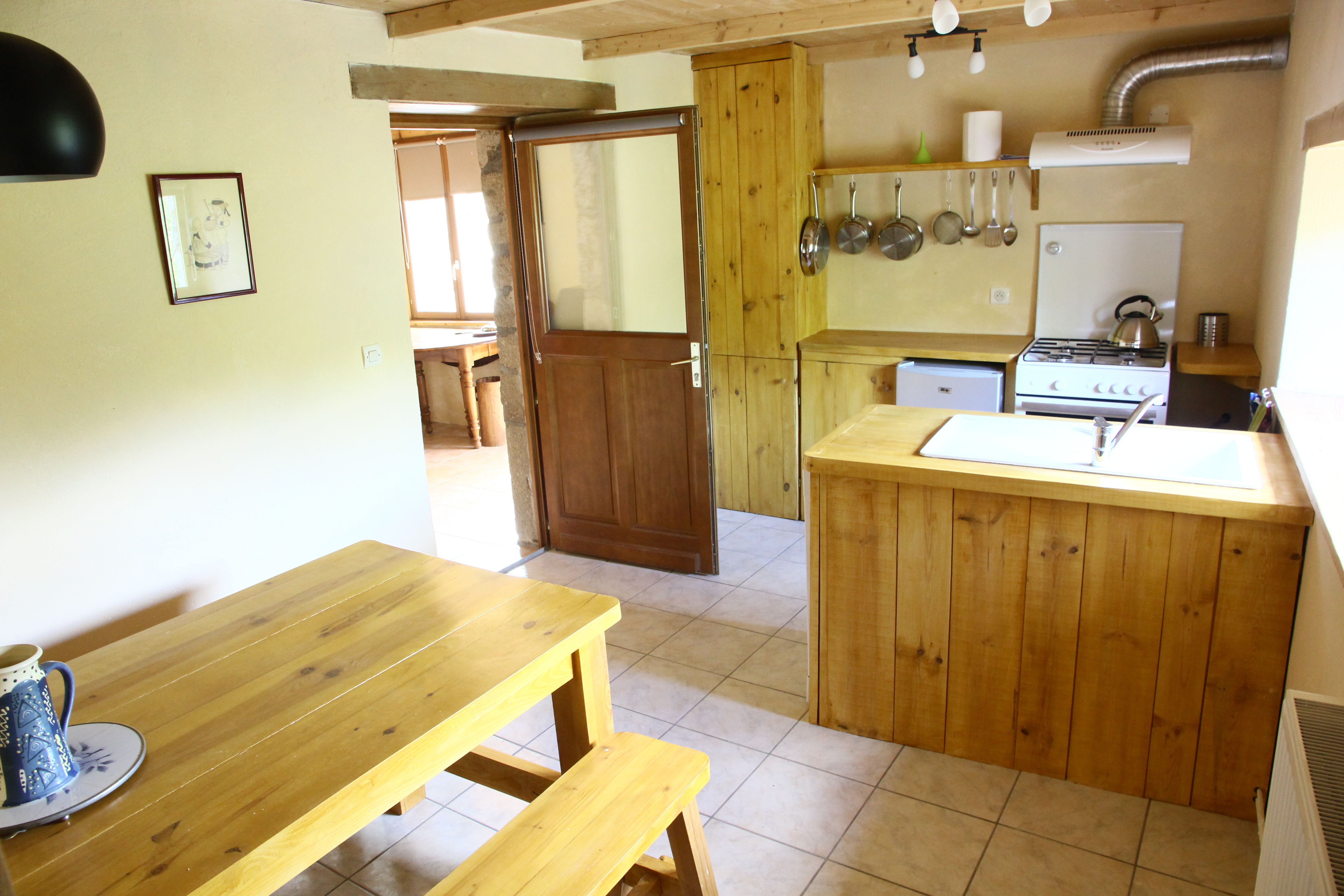 Salle à manger du gîte Les Fauries