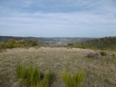 Point de vue sur le relief ardéchois