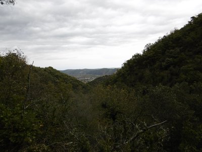 Vue sur l'embouchure de la Vallée du Doux