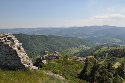 Point de vue des ruines