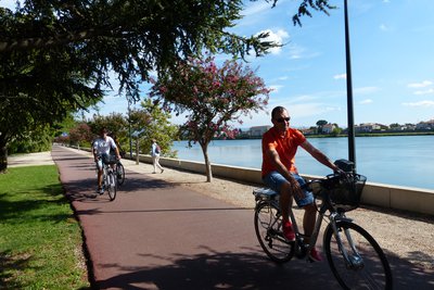 Voie verte le long du Rhône