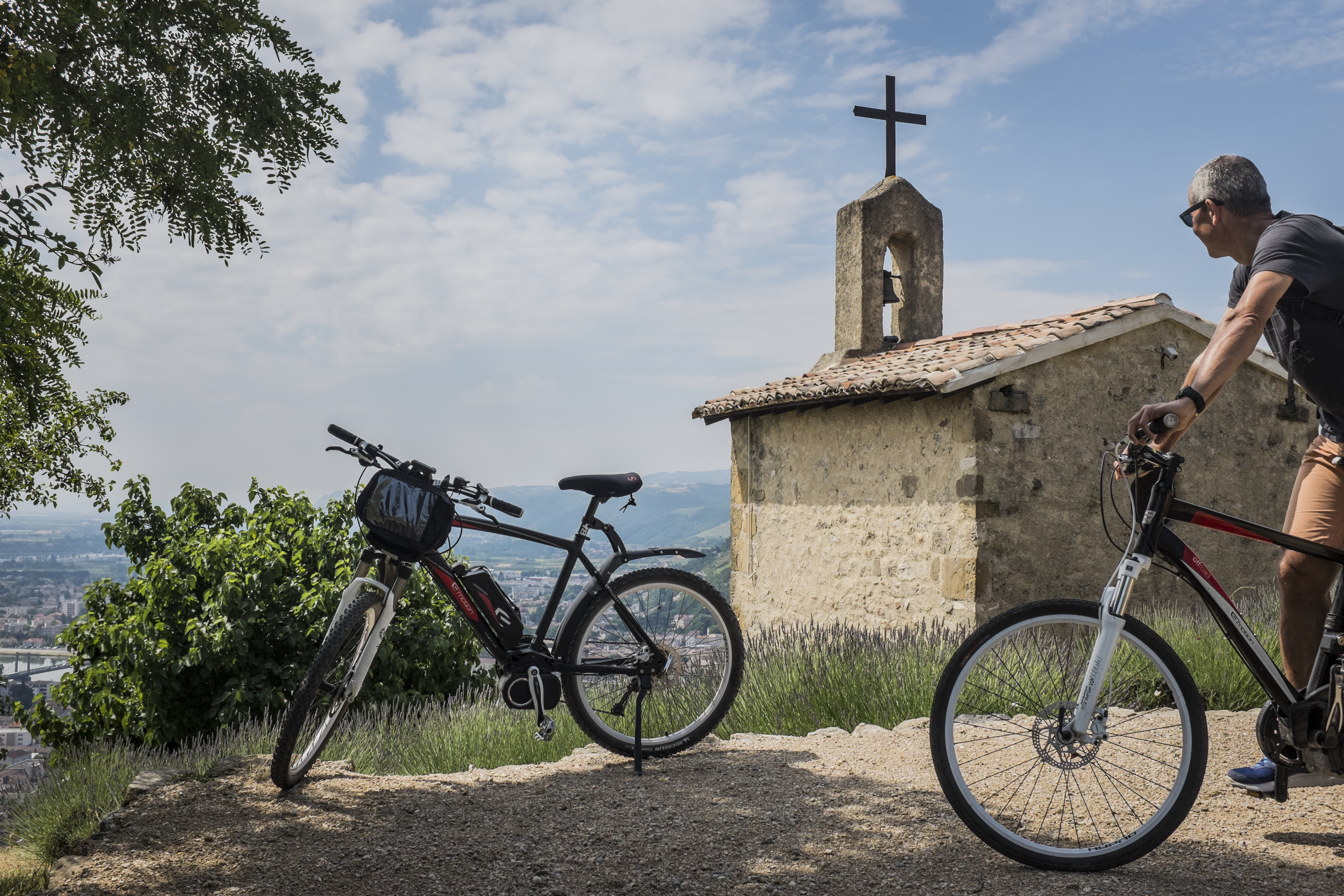 Pause à la chapelle de l'Hermitage